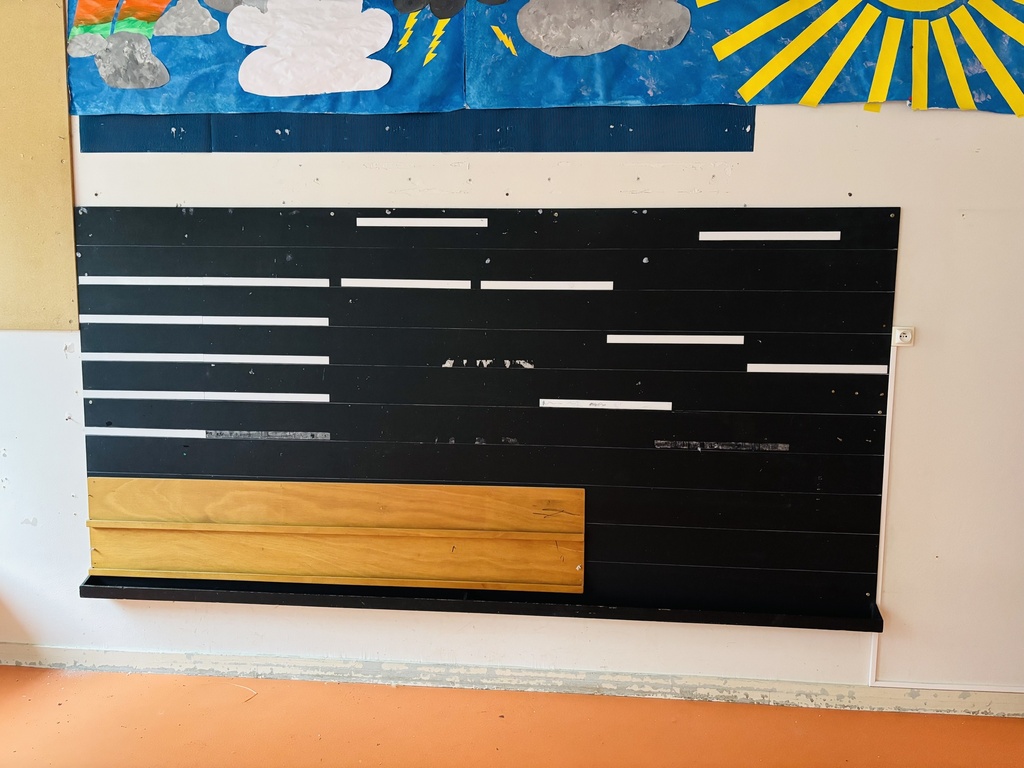 Tableau à craie 2.5x1.5m