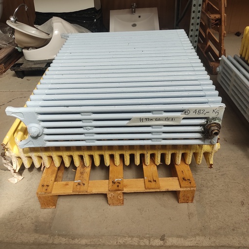 [8.1.381-025] Radiateur fonte avec pied H:90cm -6 colonnes -20 éléments